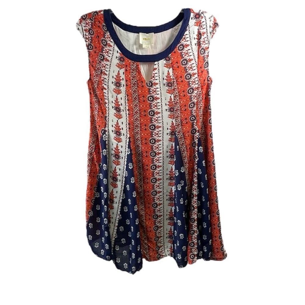 Maeve Anthropologie Canadice Patchwork Swing Dress Size S